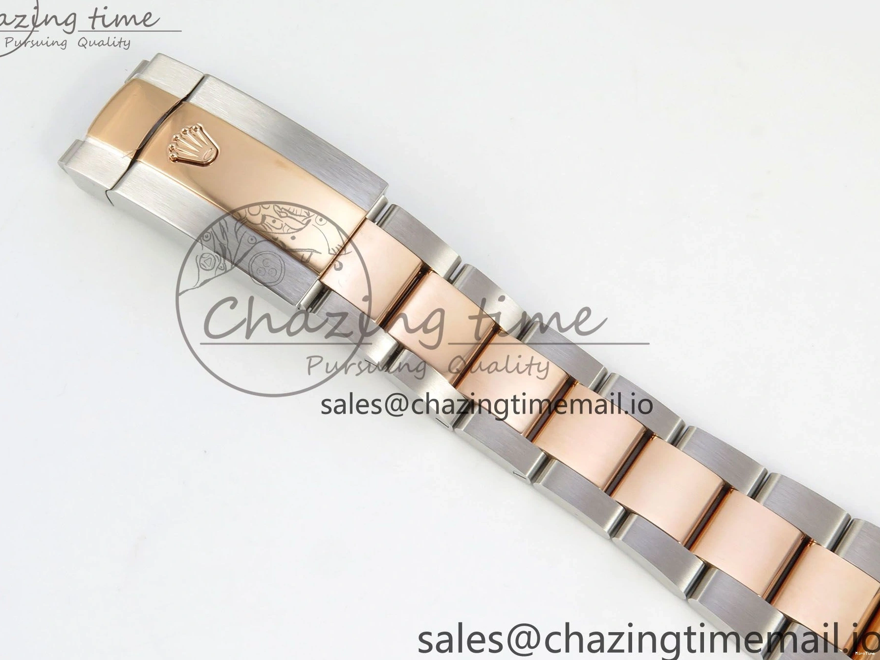 MiroTime 0210 Effortless DateJust 41 126331 SS RG ARF 1:1 Best Edition Brown Stick Dial on Oyster Bracelet SH3235 (Weighted) 201